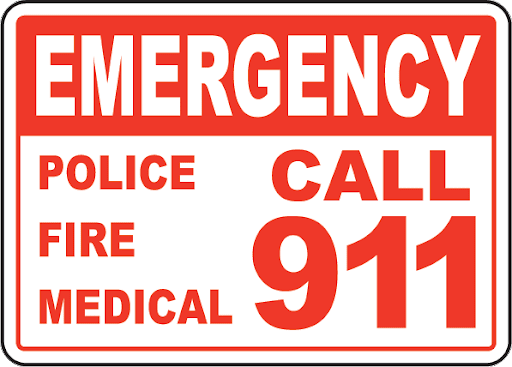 911 sign